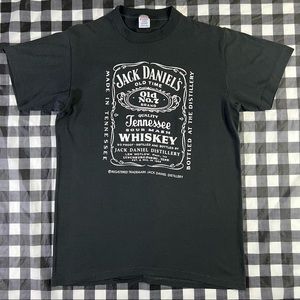 Jack Daniel’s Whiskey Ad Quote Signature 80s Vintage T Shirt Single Stitch